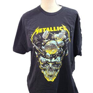 Metallica 2024 Tour 2XL XXL Black Skull Men's Tee T-Shirt Heavy Metal Rock Roll